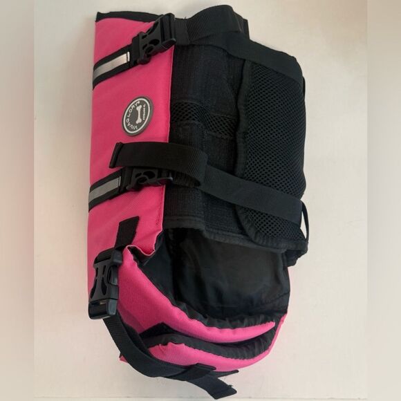 Dog Life Jacket, Boating Swimming Vest Enhanced Visibility Buoyancy, Pink Medium - Picture 9 of 12